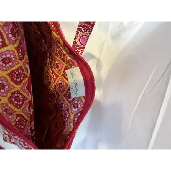 Vera Bradley Pink Paisley Purse Crossbody Shoulder Bag - Picture 4 of 8